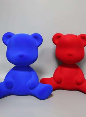 姿工厂直销欧式创意植绒坐熊摆件客厅儿房房书电视童柜装饰0138品