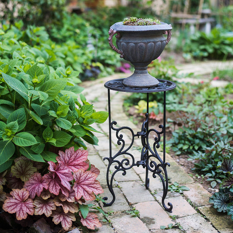 欧式铸铁花架置物架室内阳台客厅酒店花园庭院办公室花盆架花几,淘宝优惠券,粉丝福利购,淘宝优惠卷