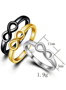 极速Foreign jewelry new simple Afashion black gold lucky num