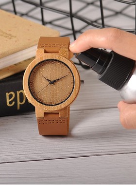 极速2021 A09 Lakdies Casual Quartz Watches Natural Bamboo Wa