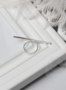 极速。Fashion ol wonmens simple one line long ring  versati