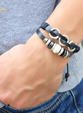 极速琦诺三连环j陶瓷手錬 饰品混批 义乌  地摊精品手镯