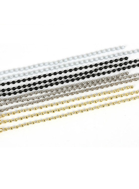 极速20/50pcs Gold/Whpite Round Ball Bead Chains 12cm 15cm Le