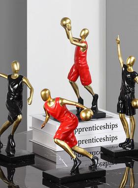 创意足球摆件轻奢高档家居客厅玄关酒柜电视柜装饰品儿童房间摆设