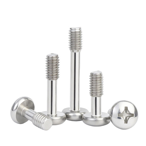 304不锈钢GB818盘头十字松不脱螺钉圆头不脱出螺丝半牙M3M4M5M6mm - 图1