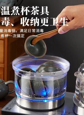 茶吧台烧水壶一体自动上水茶水烧水壶茶吧机小型桌面底部玻璃保温