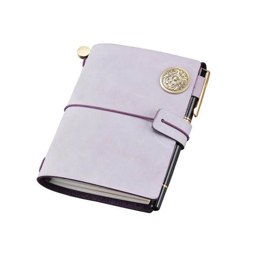 头层雾蜡牛皮TN手账本日记本手工活页本子复古旅行记事本通用现货 - 图3