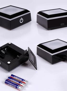 底座放球发光底座 可装电池可插电塑料或水晶灯座金属三脚架底座