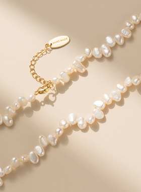 巴洛克天然珍珠项链小众爆款