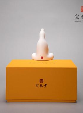 少林窑禅意无相观音摆件陶瓷禅意佛像摆件家居客厅书房桌面装饰品