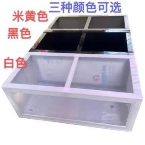 乌龟缸大型塑料轻体高清透明玻璃深水鱼缸鱼池乌龟池生态卧室 - 图0