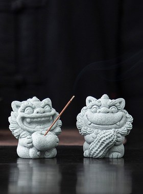 国风风狮爷摆件桌面装饰品茶宠吉祥物乔迁新居创意礼品生日礼物