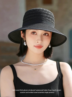 2026夏季大檐防晒显脸小渔夫帽