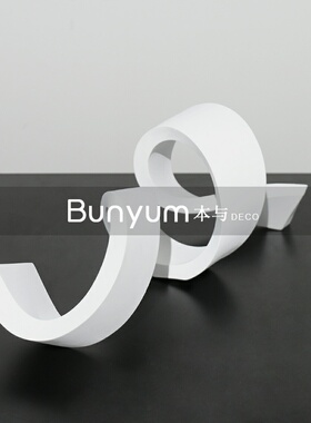 简约抽象不规则摆件样q板间售楼处展示架客厅玄关软装饰品摆设