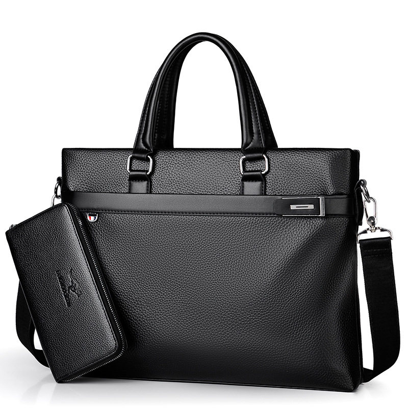 新款 男士手提包商务公文休闲包单肩斜跨包真皮质感电脑包包潮男,淘宝优惠券,粉丝福利购,淘宝优惠卷