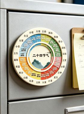 亚克力国风二十四节气冰箱贴