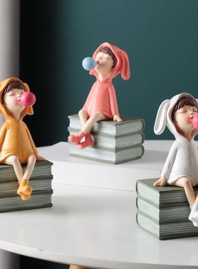 极速家居软装饰品儿童房小女孩书柜书桌书M架摆件客厅电视柜房间