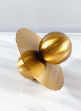 极速简约轻奢电镀几何创意艺术小摆设北欧客厅酒柜V设计师软装饰