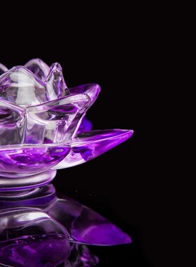 新品包邮水晶莲h花酥油灯座烛台上供长明灯座七星灯盏供灯架供具