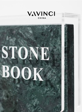极速梵其c现代简约创意大理石装饰书假书摆件样板房售楼部餐厅书