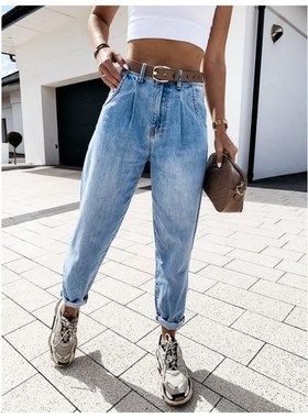 极速jean woman mom jeans pants boyfFriend jeans for women wi