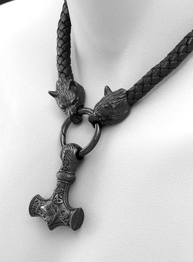 极速Viking Thor kThor Hammer Pendant Necklace Nordic Celtic