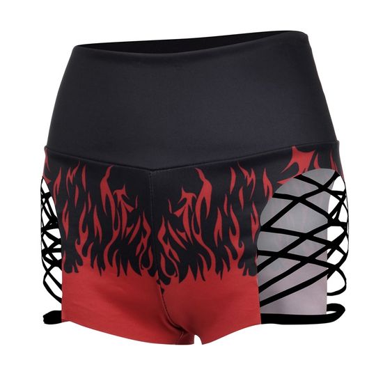 Экстремальные модные шорты с принтом звезды Moaon, летние женские полые велосипедные шорты