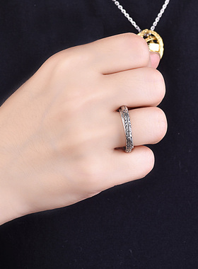 极速天文球戒指i银浑天仪设计感的独特指环可旋转潮男个性情侣网