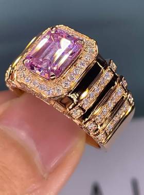 极速Huitan Aesthetic Pinku Cubic Zirconia Engagement Ring fo