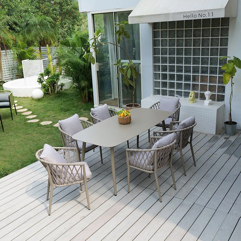 户外桌子庭院花园l露天室外防腐实木岩板塑木长桌烧烤桌店铺外摆,淘宝优惠券,粉丝福利购,淘宝优惠卷