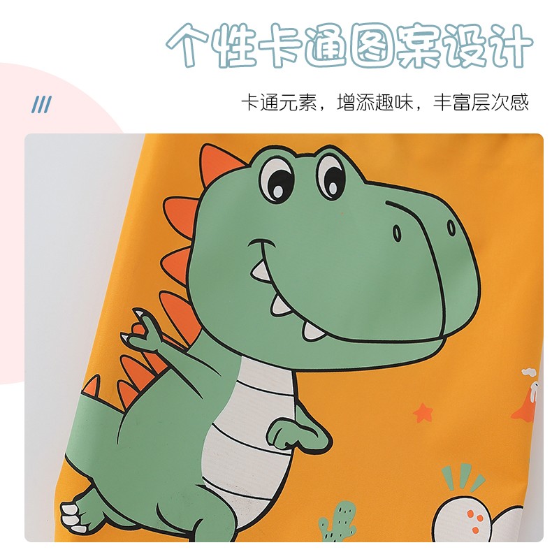 Children's apron painting d painting smock kindergarten girl baby eating bib boy waterproof dirty painting art reverse wear