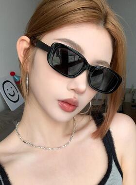 2026春夏黑色方形偏光墨镜女方圆脸显瘦开车驾驶钓鱼欧美风太阳眼