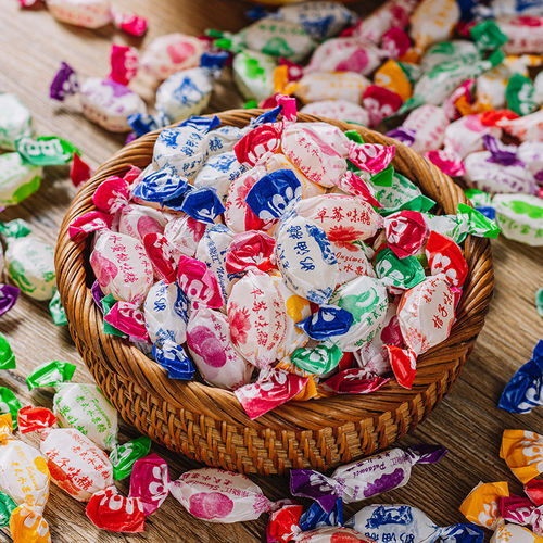 【正宗】老式水果糖硬糖传统零食喜糖80后怀旧过年货透明糖果批发 - 图0