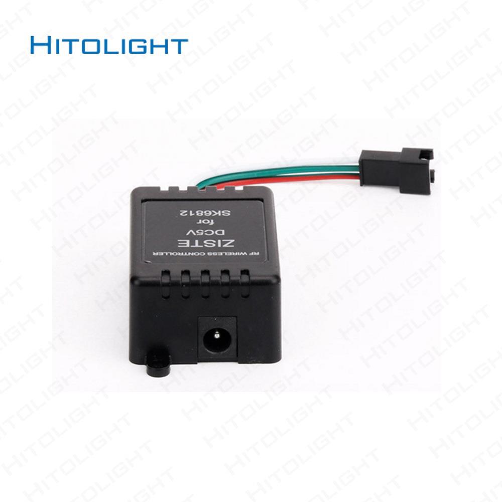 喜来灯RF无线遥控声控WS2811/2812B幻彩灯带 led音乐控制器SP106E - 图1