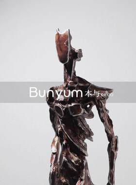 简约轻奢艺术抽象金属人物雕塑摆件E客厅玄关样板房售楼处软装饰