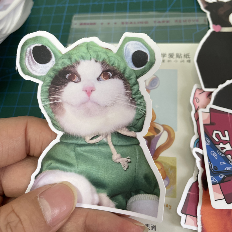 DIY 狗狗 猫咪 贴画装饰y个性定制 爱犬防水宠物行李箱贴纸定制 - 图3