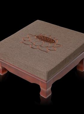 菩缘厂家直批礼具用品四方木脚皮拜椅拜垫家庭礼龛拜垫通用款