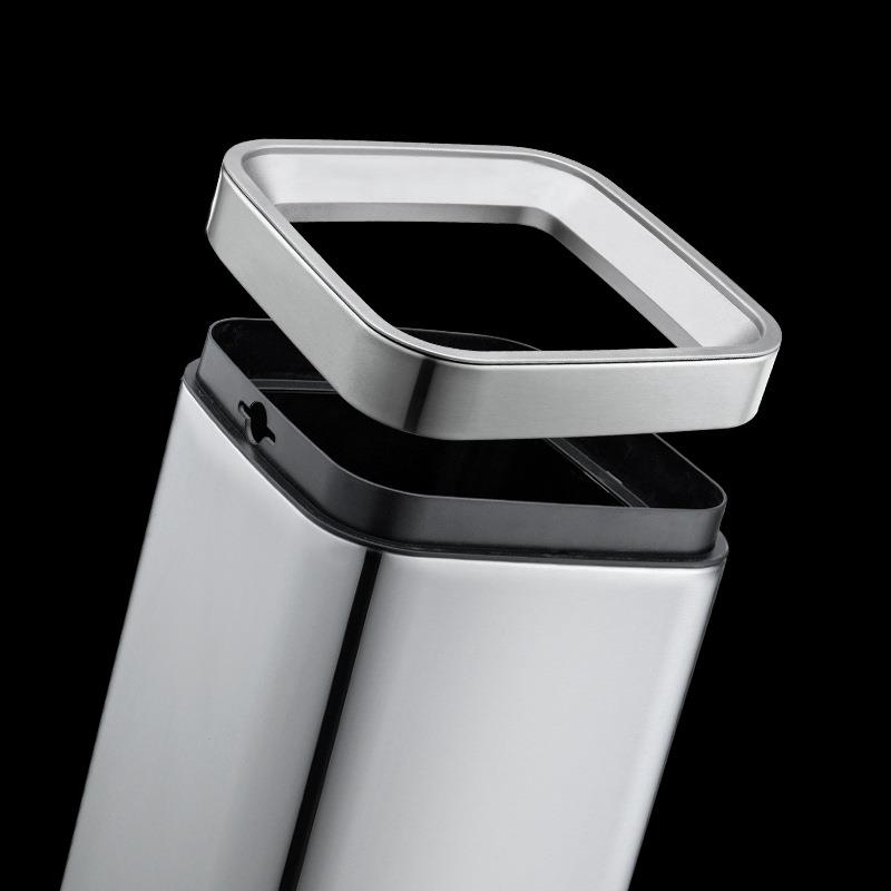 无盖家用客厅卧室厨房创意卫生间厕所简约筒不锈钢圆垃圾桶 - 图2