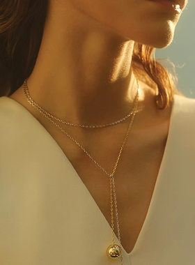 CISSY SHI【蓓蓓同款】GOLDEN AGE球球项链原创小众高级感颈链