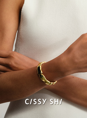 CISSY SHI温蒂妮的记忆系列预见手镯宽简约百搭秋冬新品基础款女