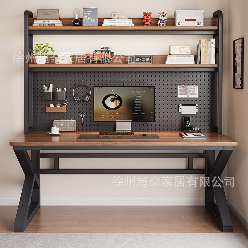 Book desk, household desk, bedroom, student desk frame with hole in the desk, simple electric storage for study GL-K