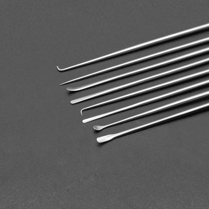 耵聍钩挖耳勺耳钩针耳起耳铲耳翘弯钩取耳结石耳屎一体式采耳工具 - 图1