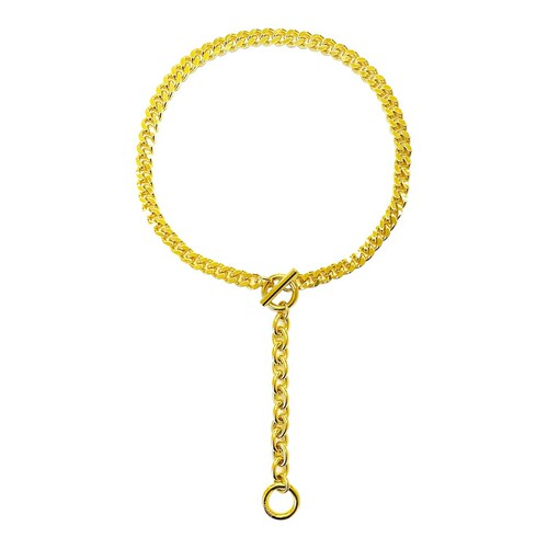 【礼物】NUMBERING 女黄铜镀金可调节项链 - 图2