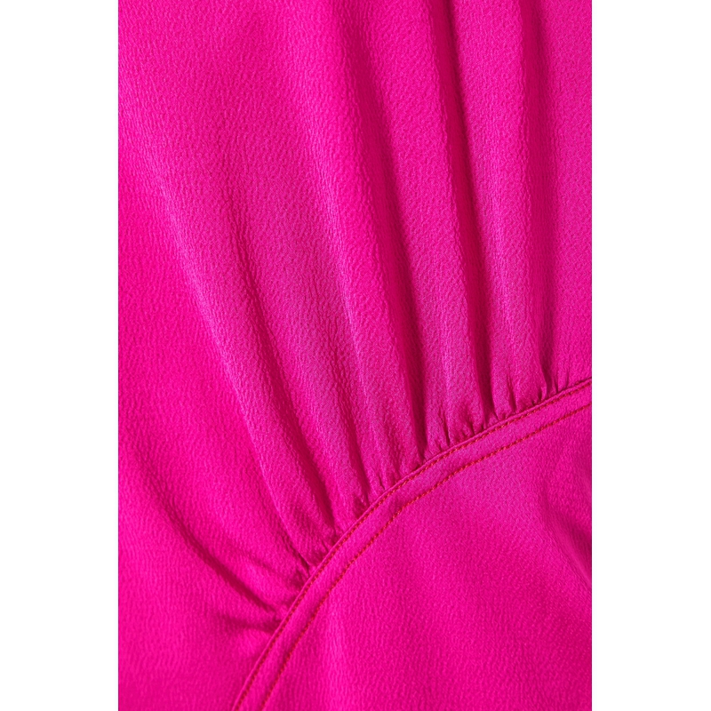 【折扣】Victoria Beckham 女不对称褶饰绉纱连衣裙