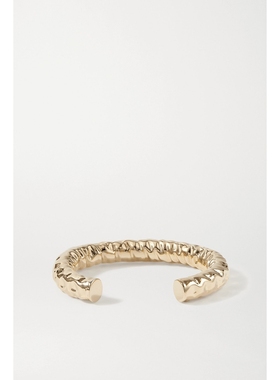 【折扣再降】Jennifer Fisher 女黄铜镀10K金开口手镯