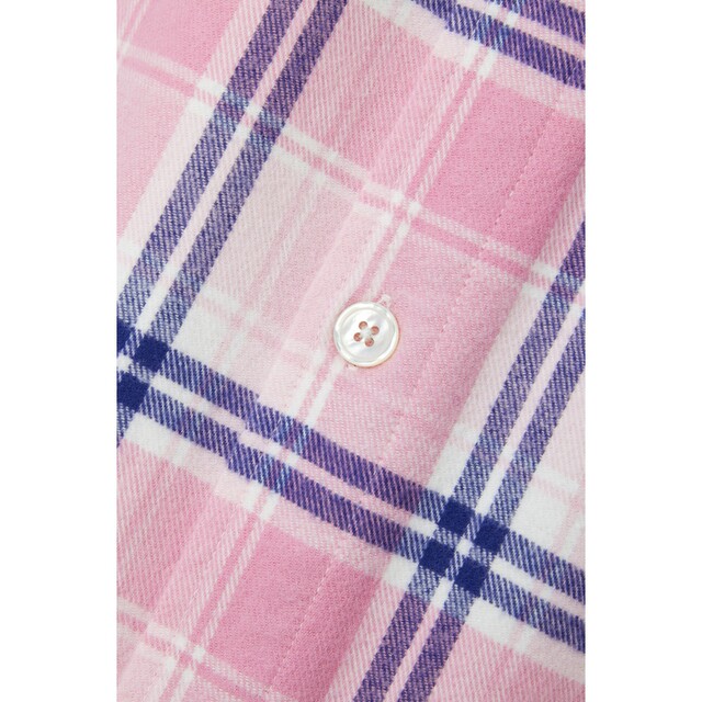 TEKLA summer ຊຸດນອນເສື້ອ flannel ຂອງແມ່ຍິງ plaid