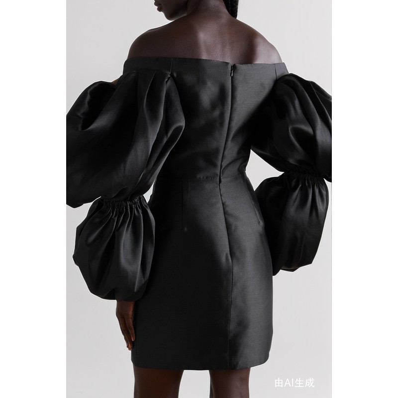 【折扣】Solace London 女一字肩缎面连衣裙晚礼服,淘宝优惠券,粉丝福利购,淘宝优惠卷