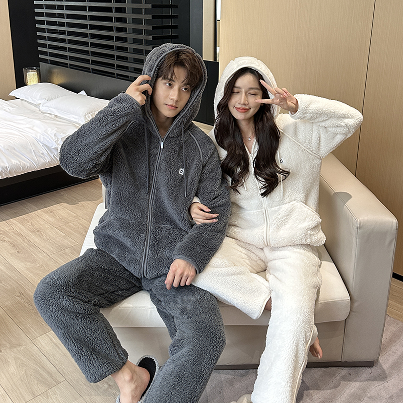 Miffy/米菲米菲2024新款舒棉绒睡衣冬季加绒加厚秋冬家居服套装