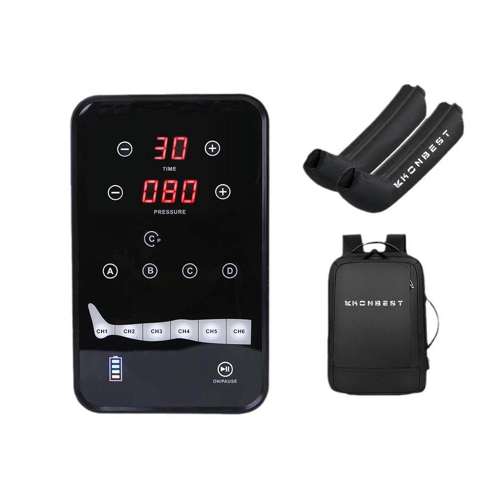 跨境6腔空气波压缩腿部按摩器运动恢复全包裹气囊压力循环按摩仪,淘宝优惠券,粉丝福利购,淘宝优惠卷