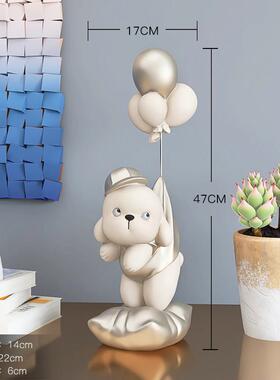 创意狗公仔客厅桌面摆件家居装饰品玄关电视柜酒柜摆设品乔迁礼物